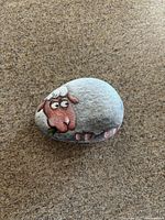 Front view showing painted sheep