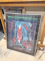Full view of framed abstract print