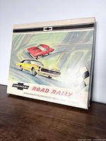 Front view of Chevrolet Road Rally game box showing artwork and branding