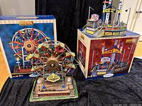 Starburst ferris wheel displayed, Cha-Cha and Starburst boxes