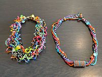 Both necklaces side by side showing overall style and colour