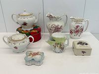 Group shot of all china pieces