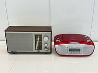 Both radios side by side for size and comparison