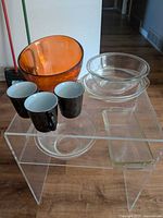 Entire lot showing all glassware and mugs