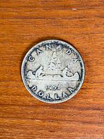 Reverse of 1951 Canadian silver dollar