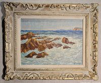 Full view of framed painting