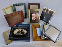 Group shot of all 13 assorted frames, front view