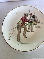 Front of plate showing Rockwell artwork and overall condition