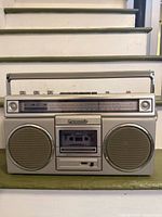 Front view showing entire boombox