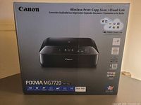 Front of unopened Canon PIXMA MG7720 printer box
