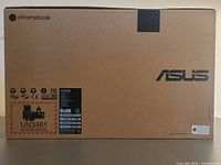 Front of sealed Asus Chromebook C423N retail box