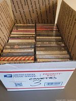Box of cassettes top view