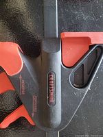 Close view of Craftsman branding and jaw assembly