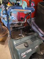 Front and handle view of Craftsman snowblower