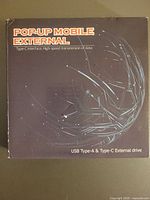 Front of retail box showing product name and USB Type-A & Type-C capability