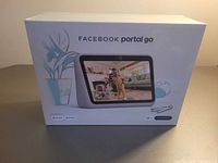 Front of sealed Facebook Portal Go box