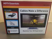 Front of Belkin HDTV Essentials box