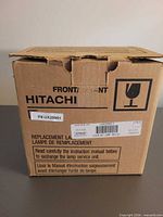 Hitachi box showing brand and UX25951 label