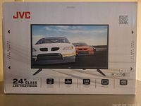 Front of sealed JVC LT-24MAV200 24-inch LED TV box