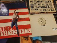 Bruce Springsteen Born in the U.S.A. cover, other records partially visible