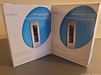 Two sealed Omnitech premium weather station boxes front view