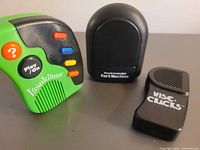 Three handheld sound machines front view