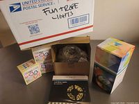 All boxed LED lighting items overview