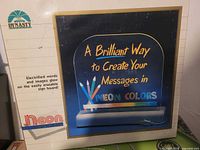 Front of boxed Dynasty Neon Message Board