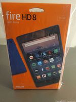 Front of sealed Fire HD 8 box