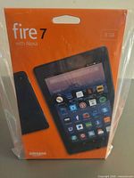 Front view sealed Amazon Fire 7 8GB tablet box