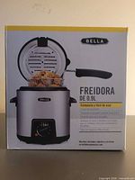 Front of sealed Bella 0.9L Deep Fryer retail box
