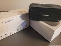 Speaker and box front view