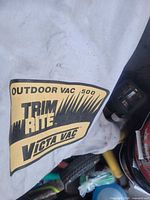 Logo and model information on collection bag