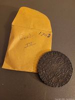 Obverse showing cross with castles and lions, outer legend