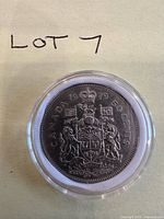 Reverse side showing Canadian Coat of Arms and date 1979