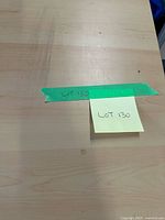 Close-up of wood surface and paint marks