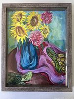 Full view of framed painting