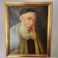 Front view of framed painting