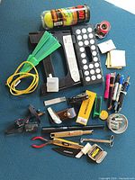 full lot overview on blue mat