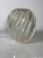 Front view showing twisted ribbed design and overall form