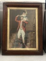 Full view of framed chromolithograph