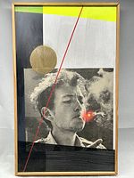 Front view of framed collage showing entire composition