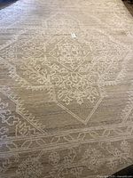 Full view showing rug design and coloration