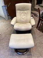 Chair and ottoman full view