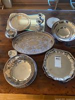 Group shot of all serveware pieces on table