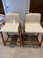 Front view of both barstools