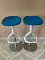 Front view of both barstools