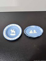 Both Wedgwood dishes side by side, front view