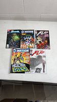 Group of five DC comic books
