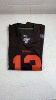 Folded Browns #13 jersey front view